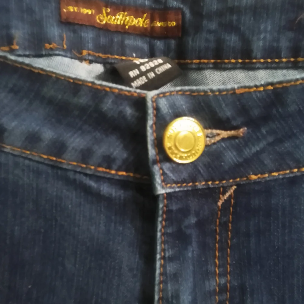 South Pole Y2K  Blue Skinny Jeans with‎ Embellished Logo